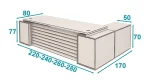 میز مدیریت شیدر تیپ 104L