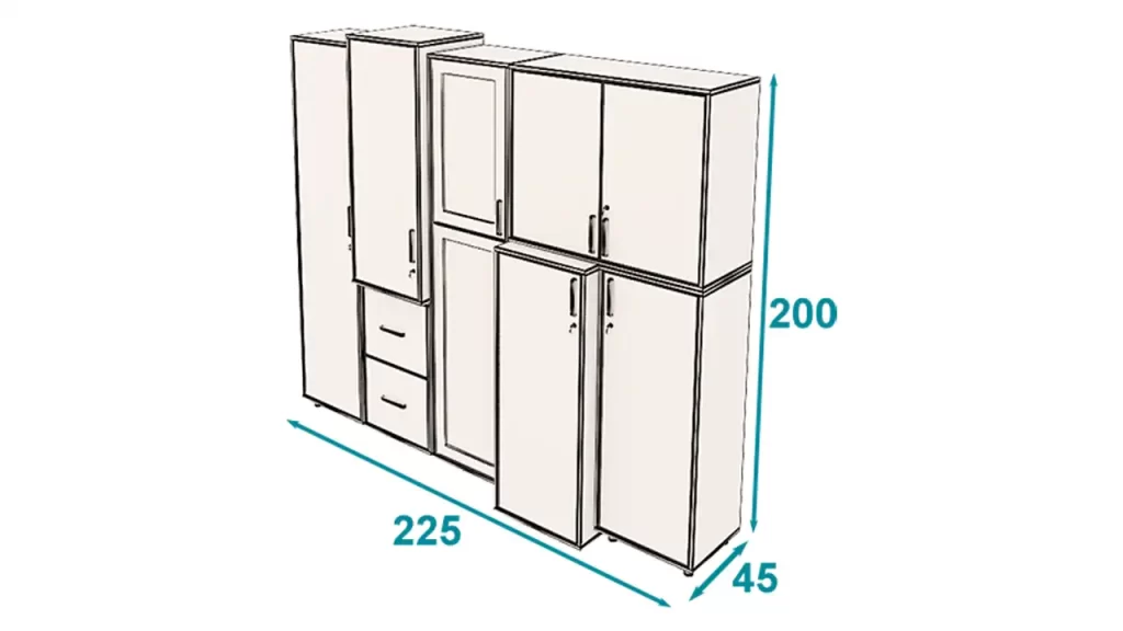 کمد دکوراتیو بلند آرمز تیپ 1102T