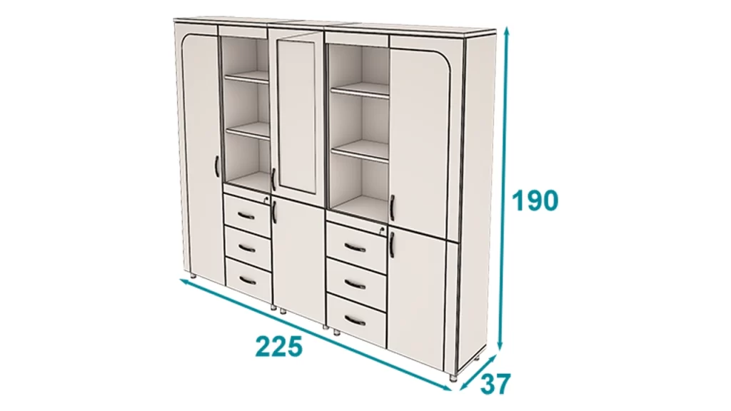 کمد دکوراتیو بلند اینترست تیپ 1106T