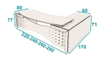 میز مدیریت اسکیمر تیپ 120L