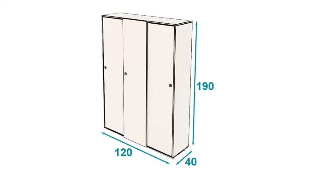 کمد درب کشویی بلند آرمز تیپ 120-1202