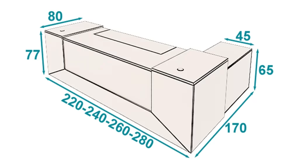 میز مدیریت یونیکن تیپ 123L