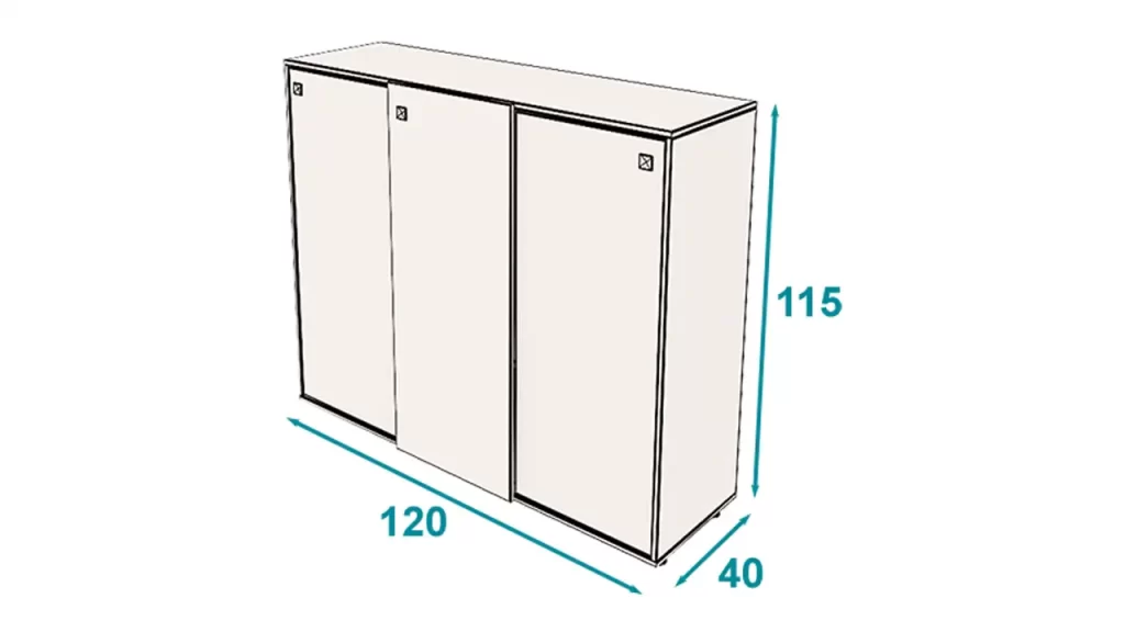 کمد درب کشویی کوتاه آرمز تیپ 120-1302