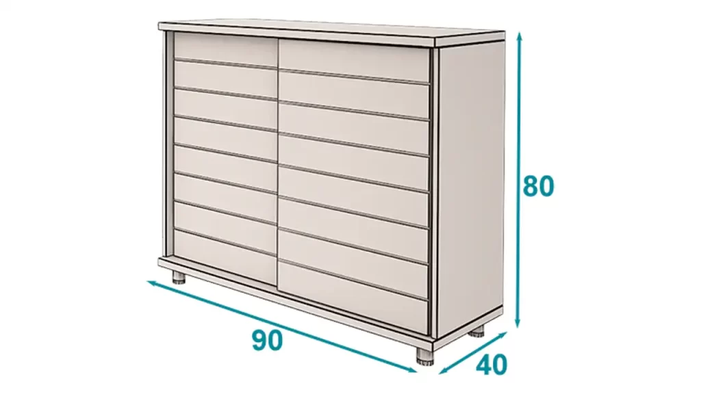 کمدهای کوتاه شیدر تیپ 90-1304
