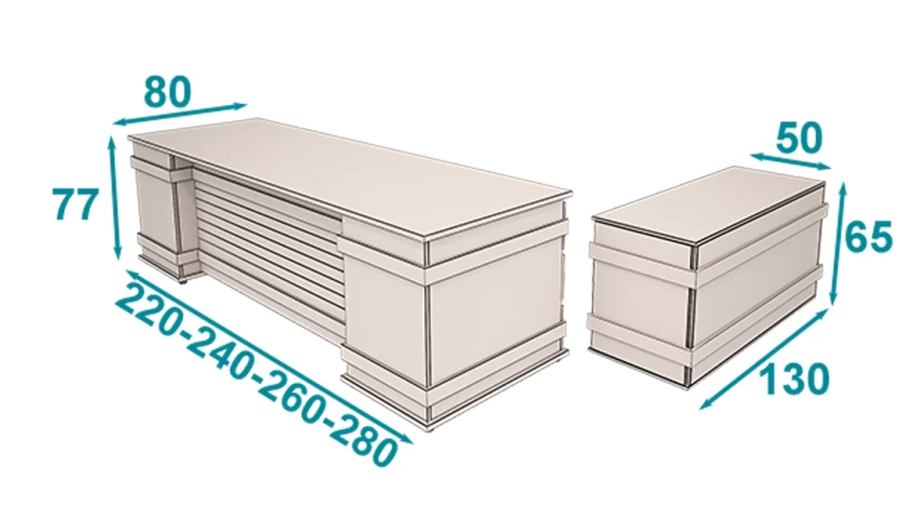 میز مدیریت رمپارت تیپ 137L
