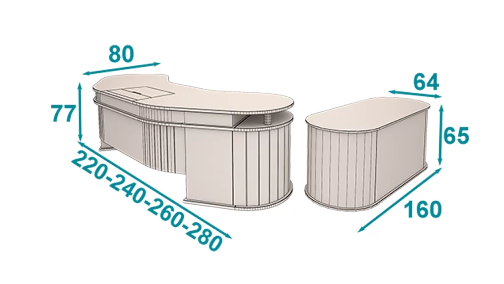 میز مدیریت فلکسیبل تیپ 139L