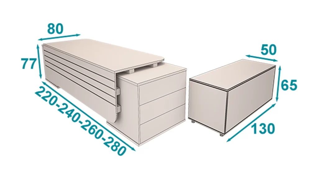 میز مدیریت کوردیزو تیپ 140L