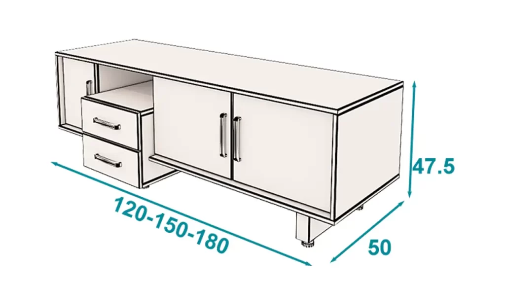 میز تلویزیون آرمز تیپ 1602