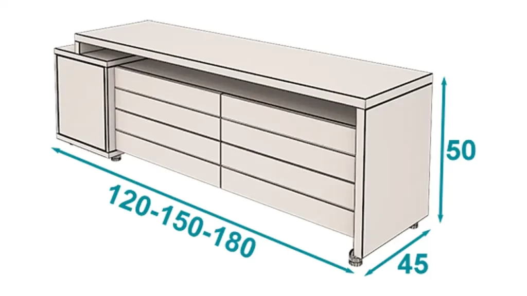میز تلویزیون شیدر تیپ 1604
