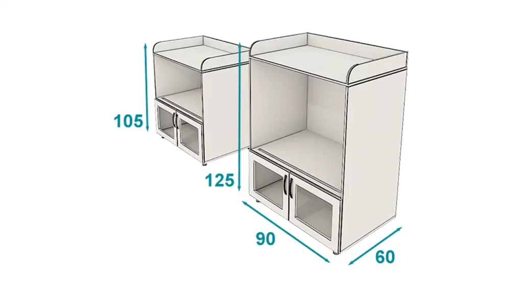 کمد پرینتر مدست تیپ 1801