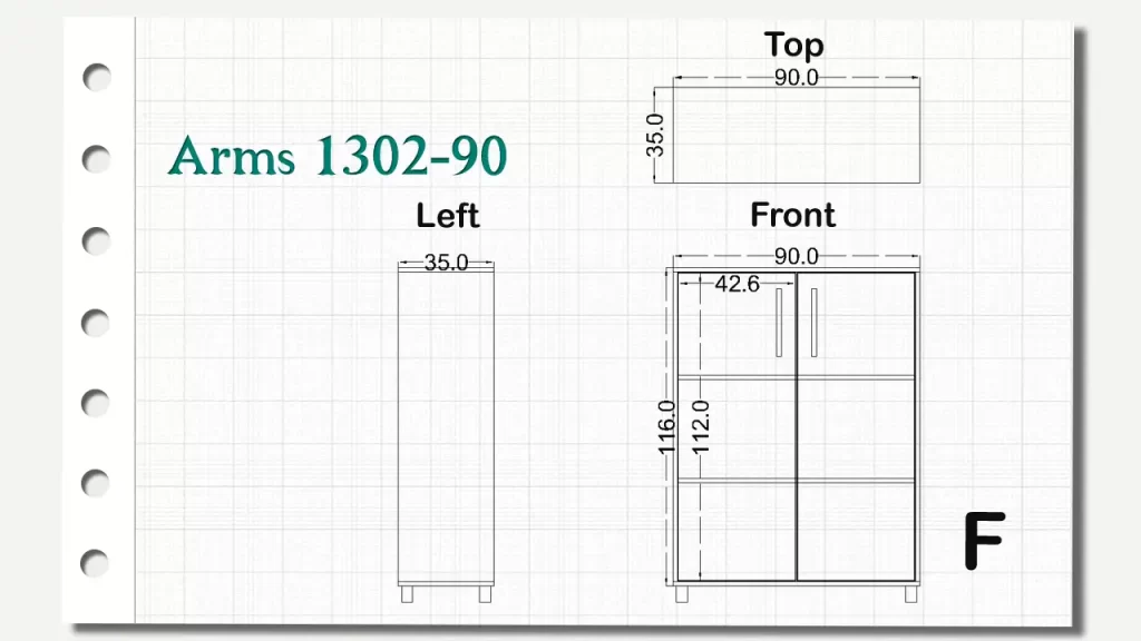 کمدهای کوتاه آرمز تیپ 90-1302
