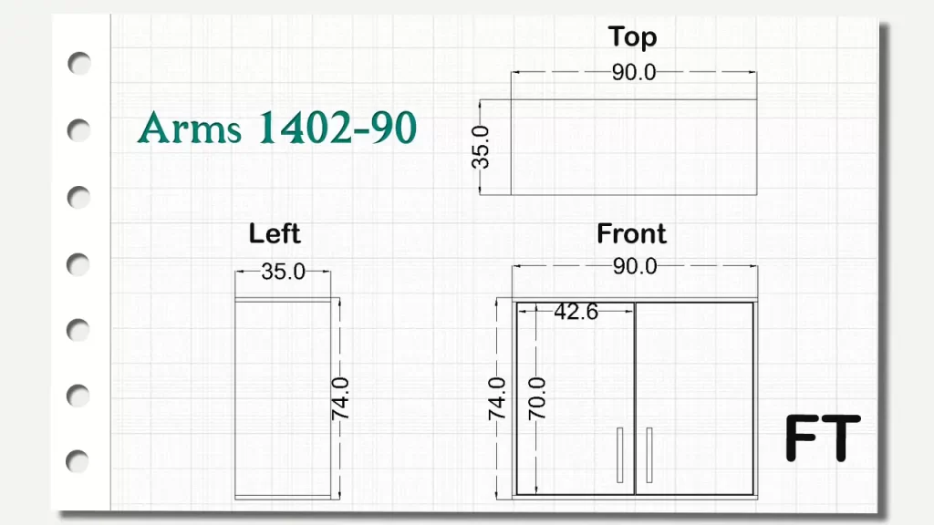 کمدهای دیواری آرمز تیپ 90-1402