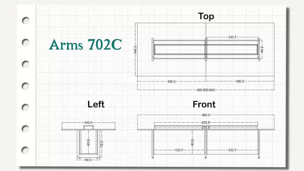 میز گردهمایی آرمز تیپ 702C