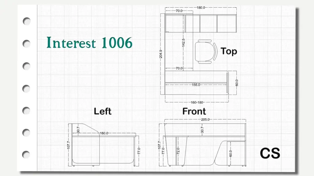 میز مشاور اینترست تیپ 1006CS