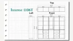 کمد دکوراتیو بلند اینترست تیپ 1106T