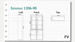 کمدهای بلند اینترست تیپ 90-1206