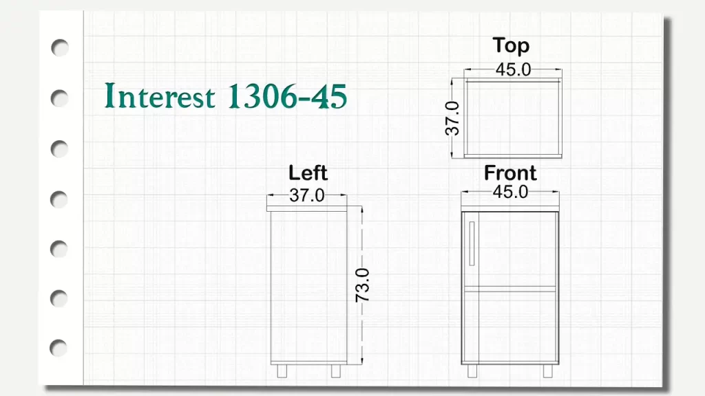 کمدهای کوتاه اینترست تیپ 45-1306