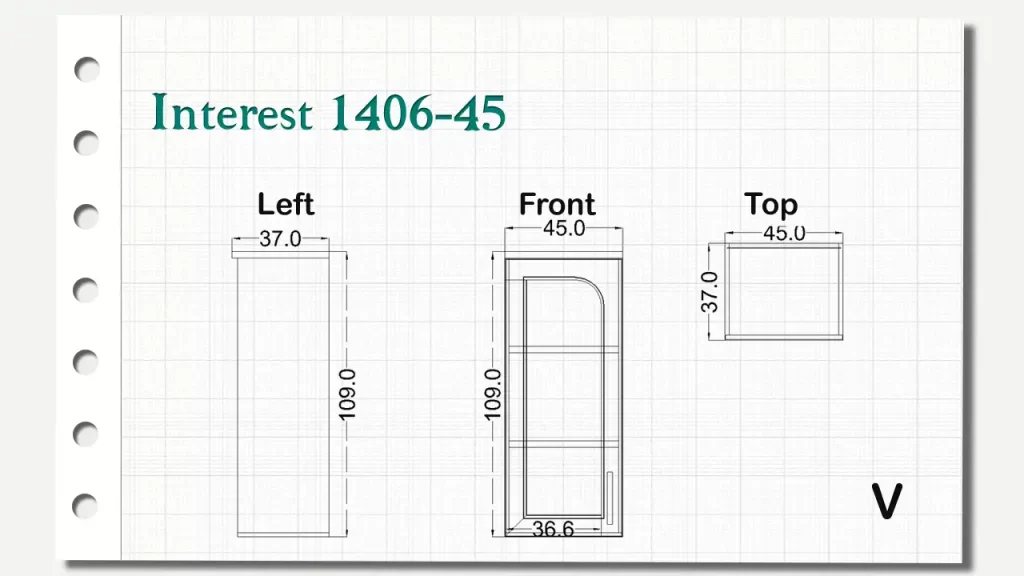 کمدهای دیواری اینترست تیپ 45-1406