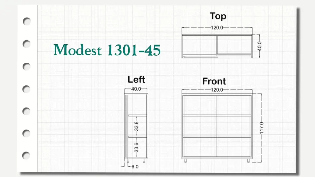 کمدهای کوتاه مدست تیپ 45-1301