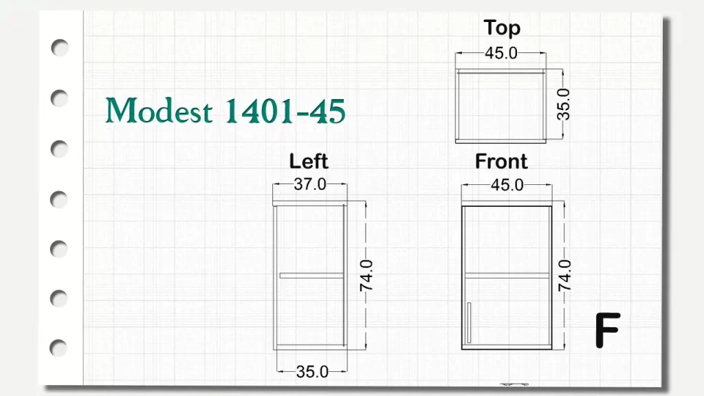 کمد های دیواری مدست تیپ 45-1401