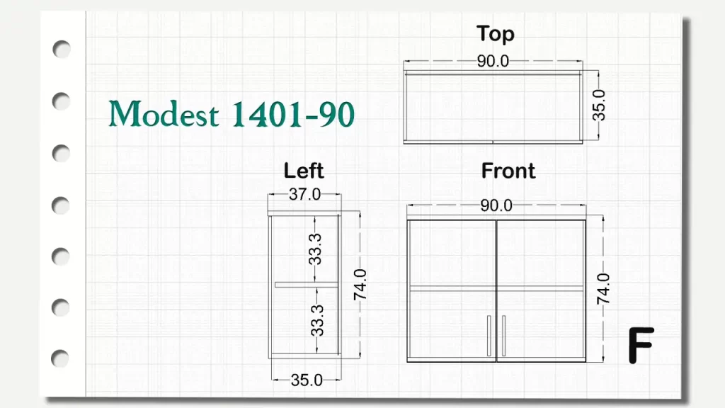 کمدهای دیواری مدست تیپ 90-1401