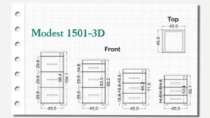 فایل سه کشو مدست تیپ 1501 – 3D