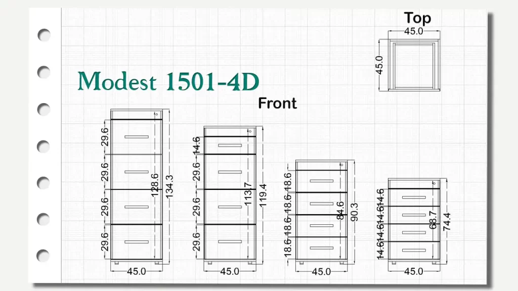 فایل چهار کشو مدست تیپ 1501 – 4D