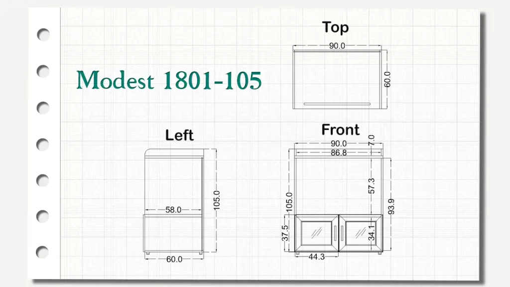 کمد پرینتر مدست تیپ 1801