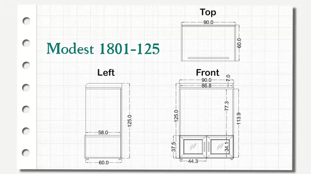 کمد پرینتر مدست تیپ 1801