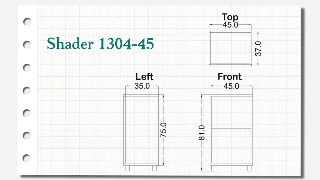 کمدهای کوتاه شیدر تیپ 45-1304