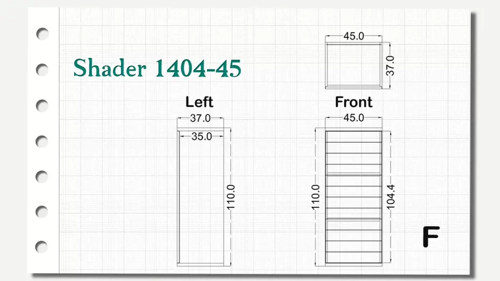 کمدهای دیواری شیدر تیپ 45-1404