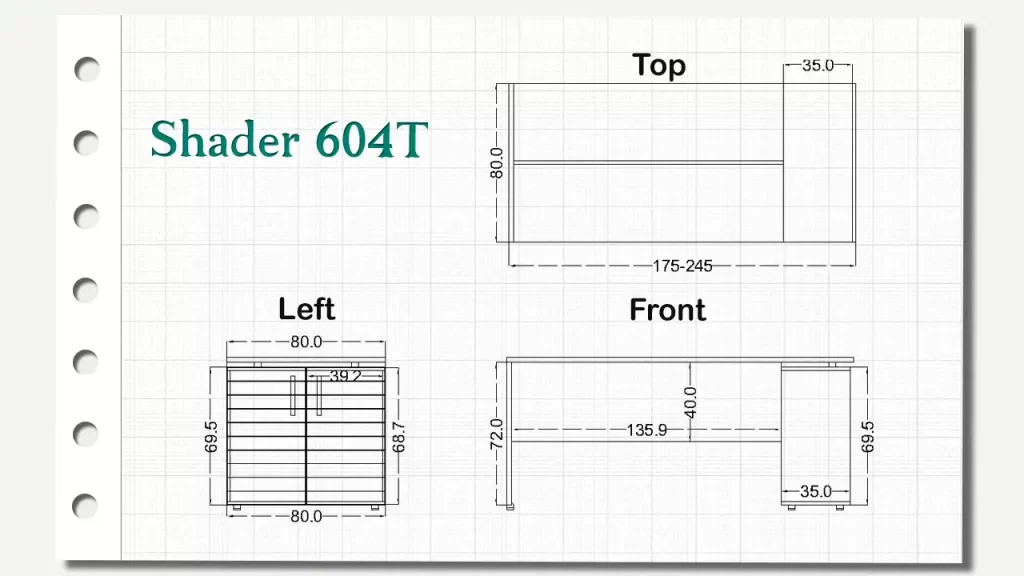 میز کنفرانس مکمل شیدر تیپ 604T