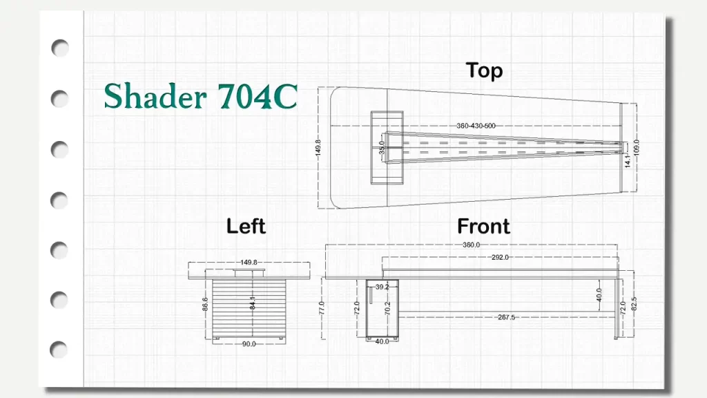 میز گردهمایی شیدر تیپ 704C