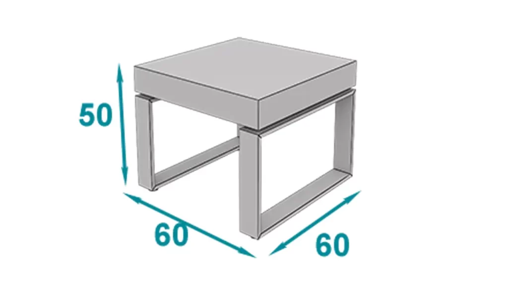 میز جلو مبلی رک فریم تیپ 1708