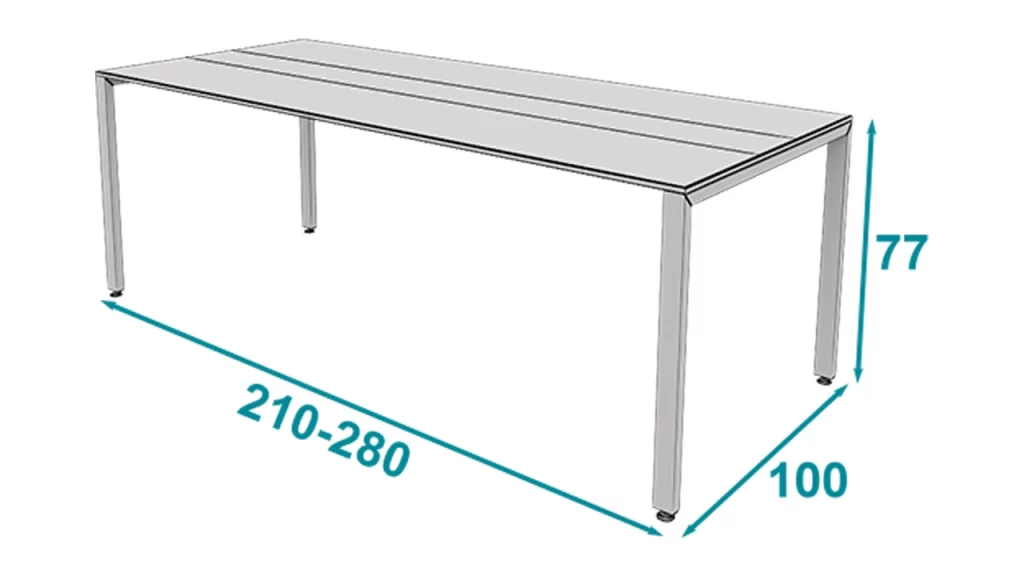 میز کنفرانس تک کیوب فریم تیپ 607M