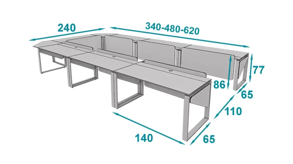میز گردهمایی رک فریم تیپ 708U
