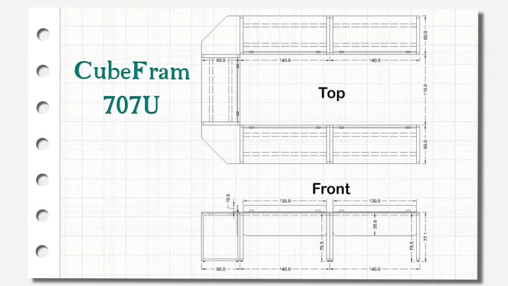 میز گردهمایی کیوب فریم تیپ 707U