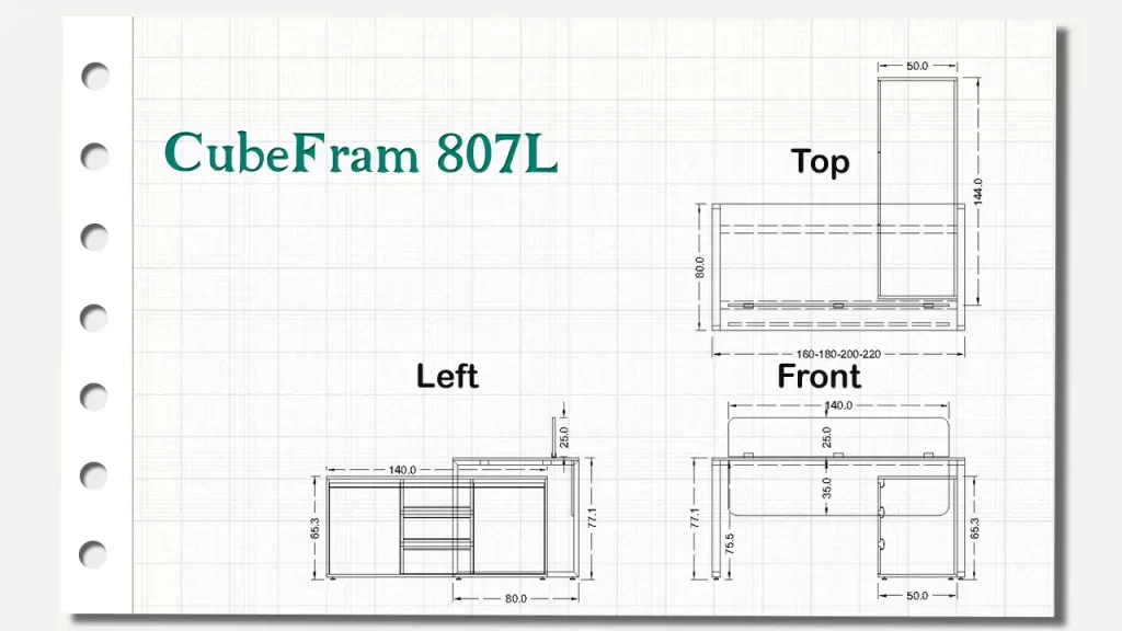 کانتر منشی کیوب فریم تیپ 807L