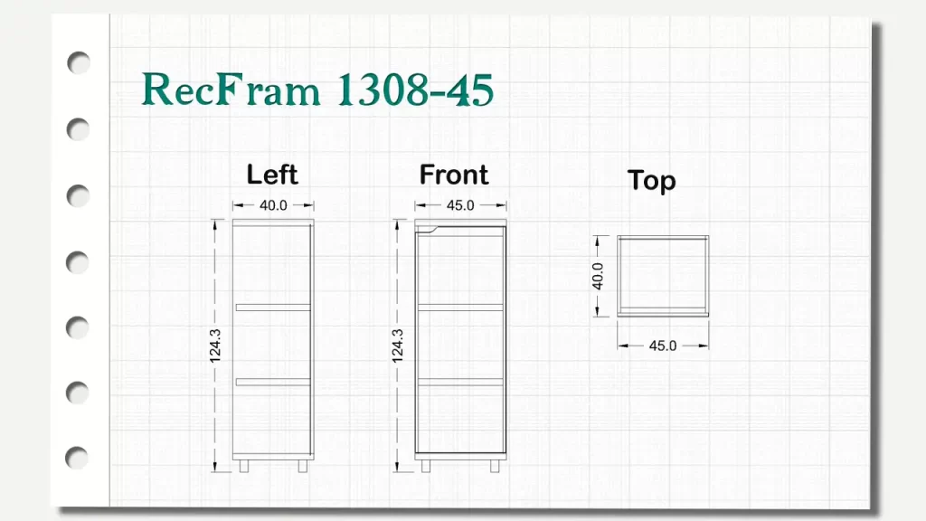 کمدهای کوتاه رک فریم تیپ 45-1308