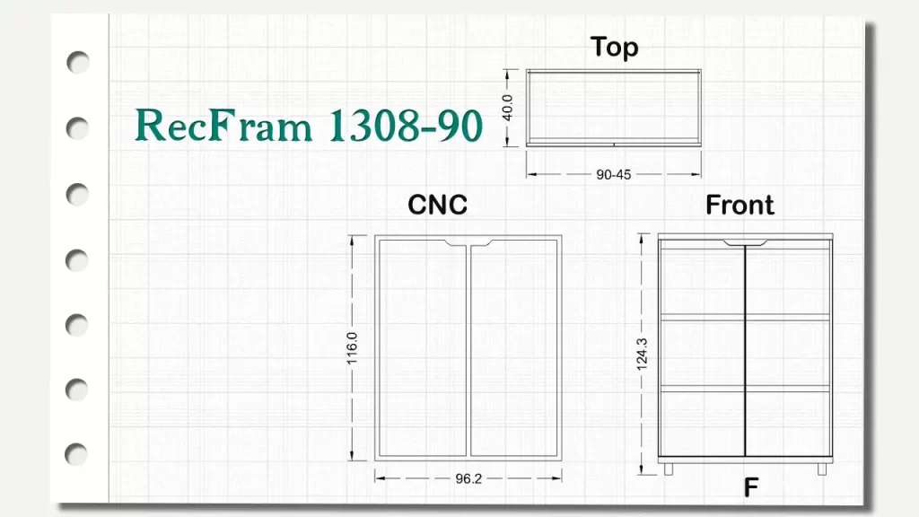 کمدهای کوتاه رک فریم تیپ 90-1308