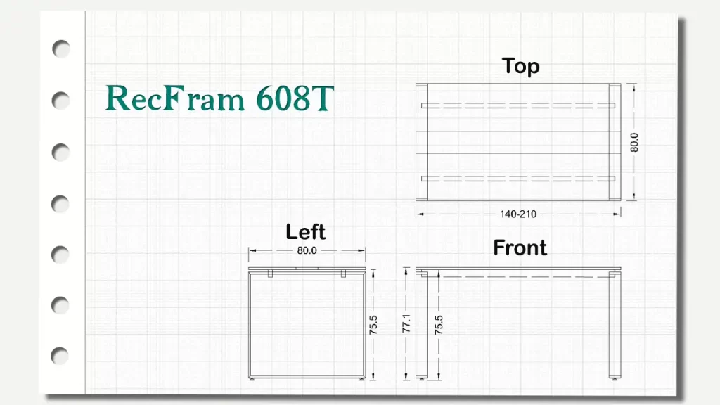 میز کنفرانس مکمل رک فریم تیپ 608T