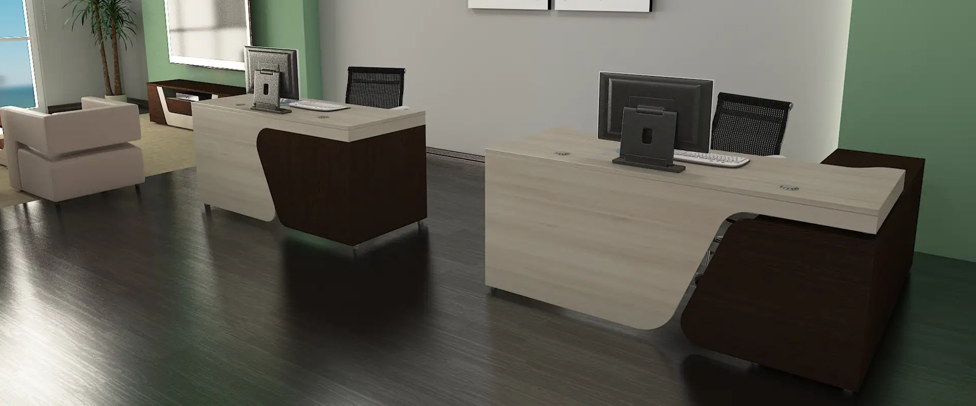 میز کارمندی اینترست کد 506 15