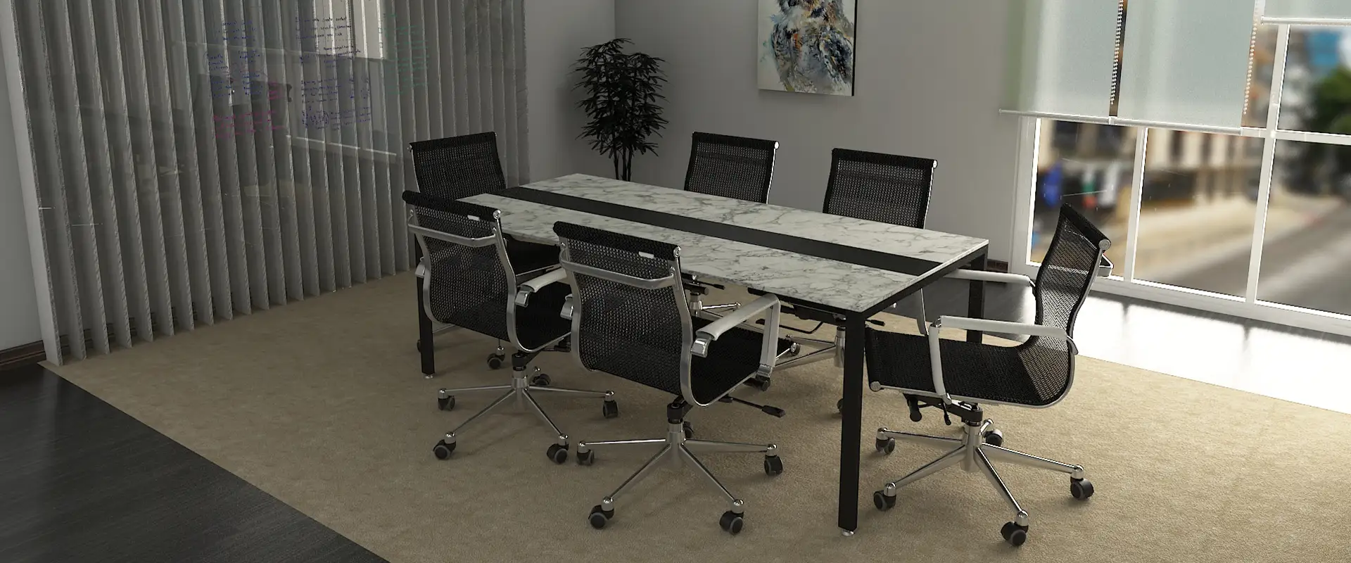 میز کنفرانس تک کیوب فریم کد 607M 11