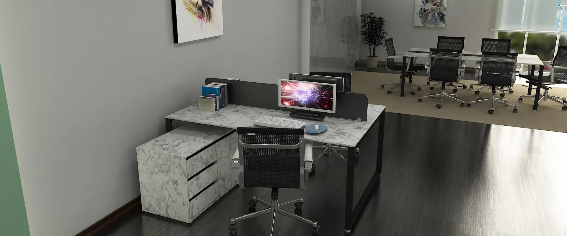 میز کنفرانس تک کیوب فریم کد 607M 14