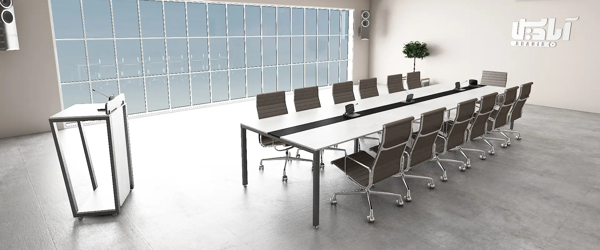 میز گردهمایی کیوب فریم کد 707C 13