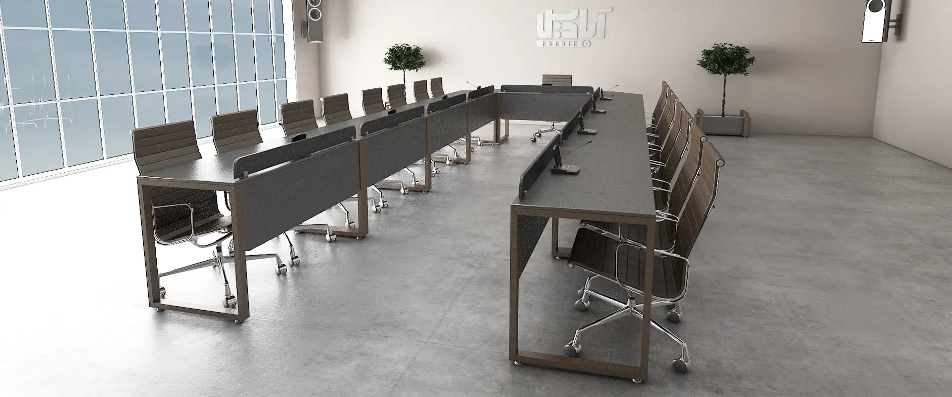 میز گردهمایی کیوب فریم کد 707U 13