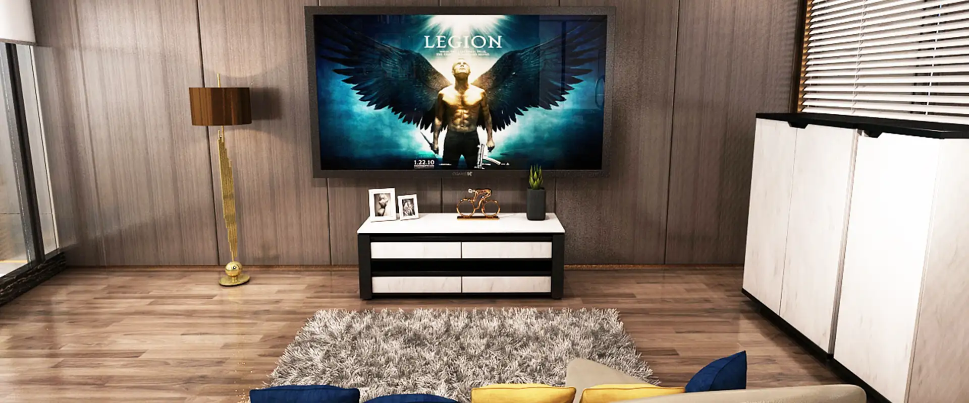 میز تلویزیون رک فریم کد 1608 11