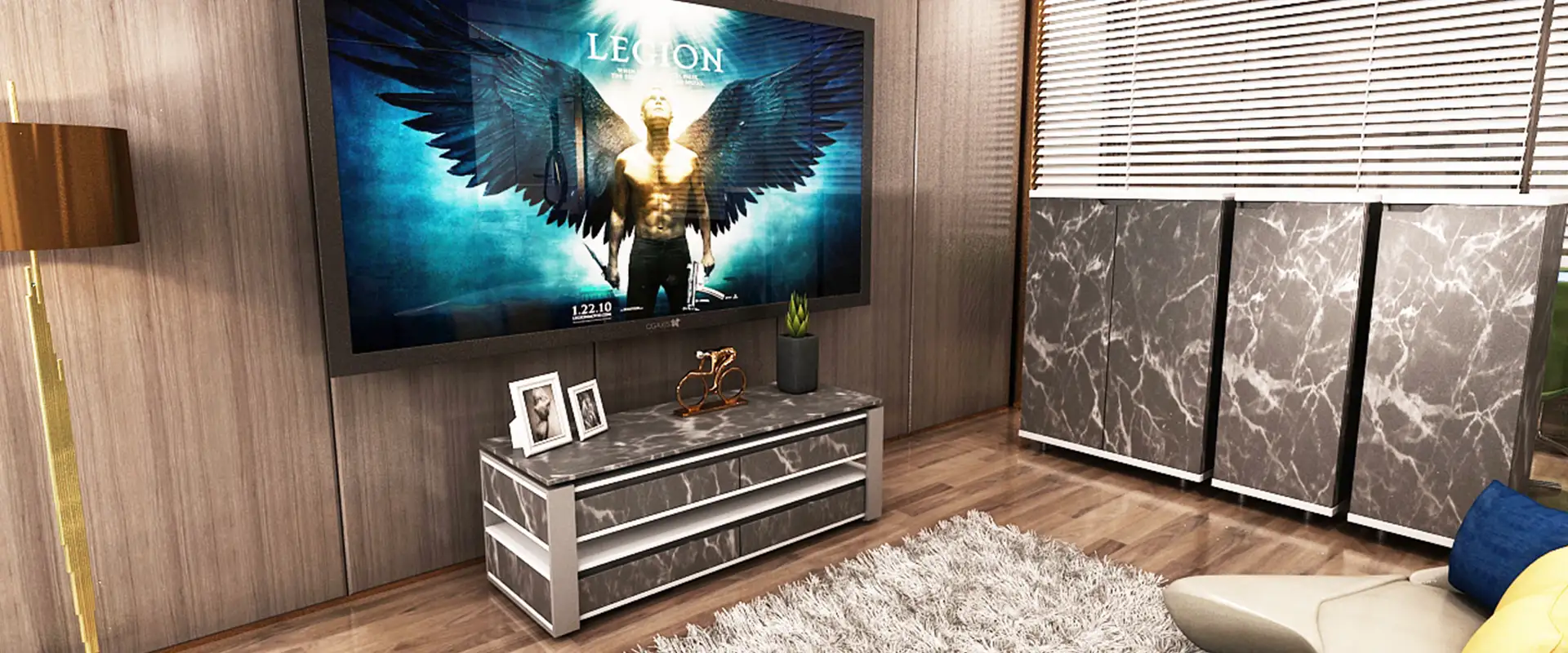 میز تلویزیون رک فریم کد 1608 13