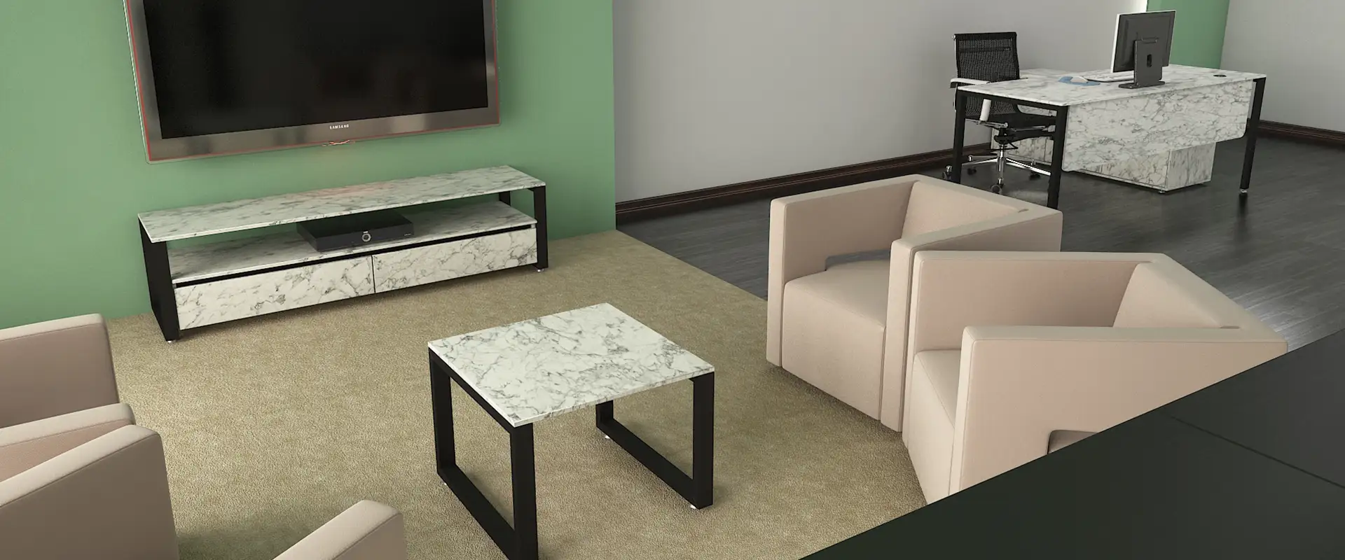 میز تلویزیون کیوب فریم کد 1607 11