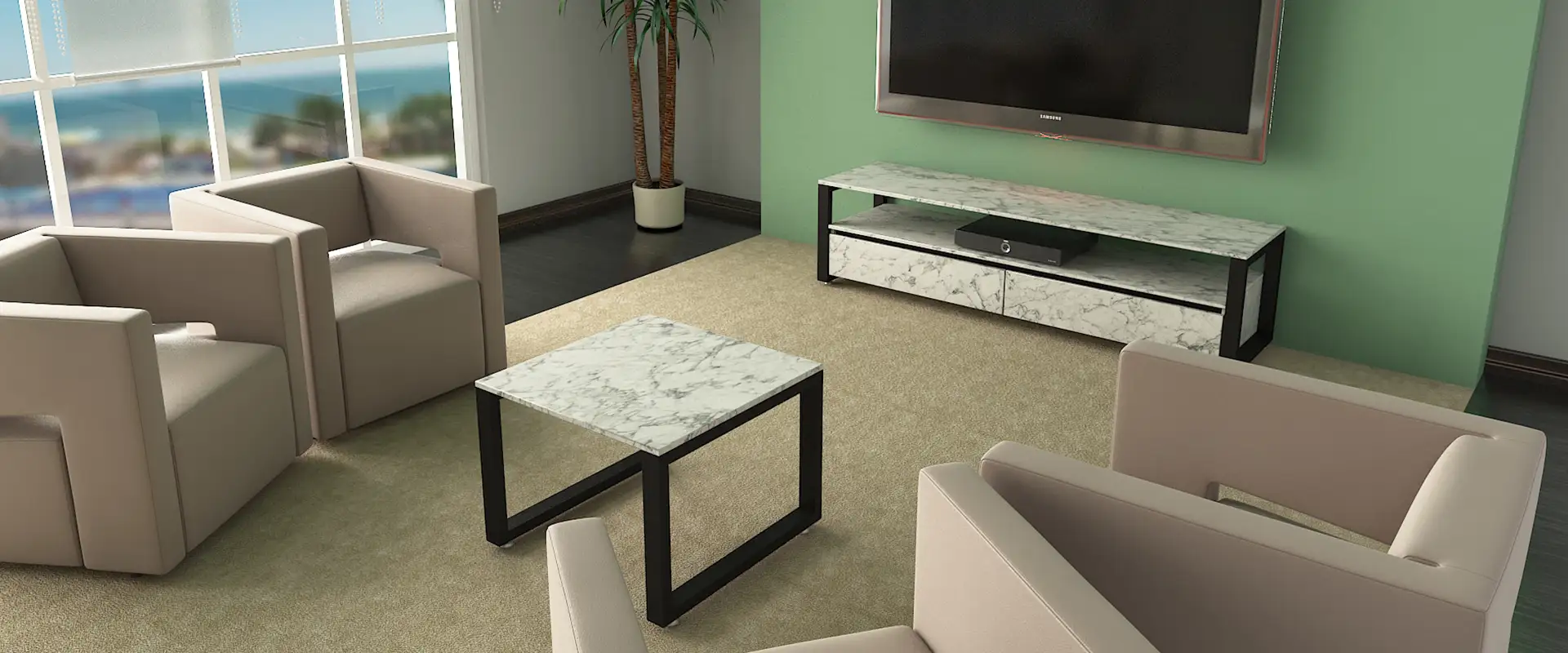 میز جلو مبلی کیوب فریم کد 1707 13